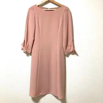 ANAYI 핑크 무릎 기장 원피스 38