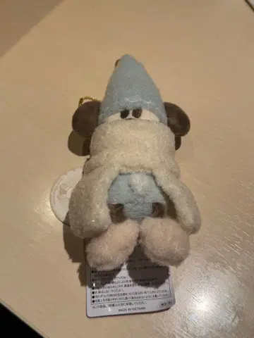 릴린린 봉제 인형 배지 파랑