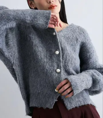 [ VIS ] V넥 니트 가디건