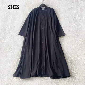 SHES 시즈 롱 셔츠 원피스 빅 실루엣 일본제 넉넉한