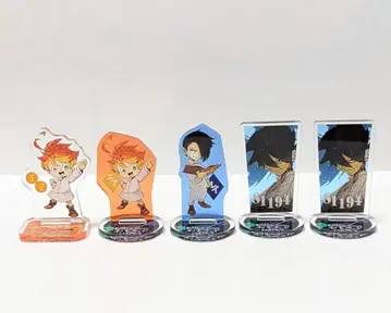 약속의 네버랜드 아크릴 mini 피규어 엠마 레이 5점 세트