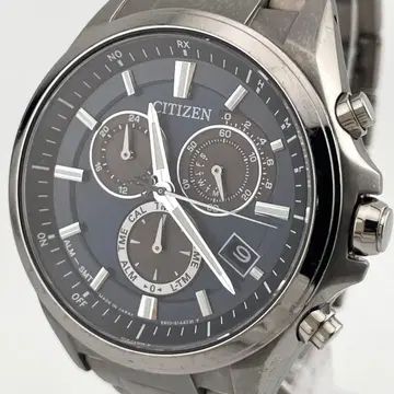 [ 작동/ATTESA ] 시티즌 아테사 전파 솔라 손목시계 네이비 다이얼