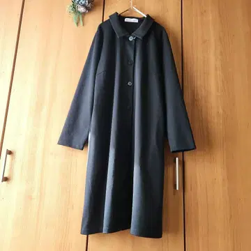 미사용 [카와이 오카다] 분또 소재 드레시 코트 롱 코트
