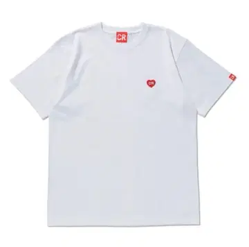 CRAZY RACCOON 하트 로고 T셔츠 XL 화이트