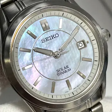 [ 작동/쉘 다이얼 ] SEIKO 세이코 데이트 손목시계 티타늄 남성용