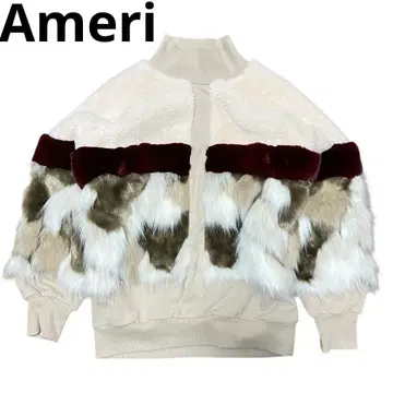 Ameri 아메리 하이넥 퍼 도킹 맨투맨