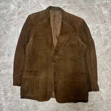 브라운 양가죽 테일러드 자켓 S