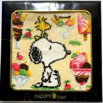 완판템 스누피 콜라보 파르페 페이 팔로워 한정 손수건