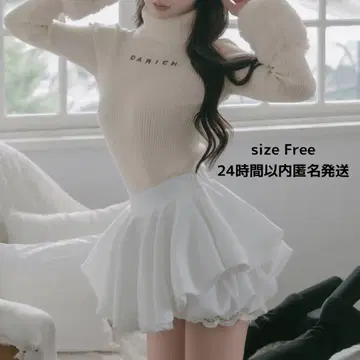 Darich 볼륨 벌룬 미니 스커트