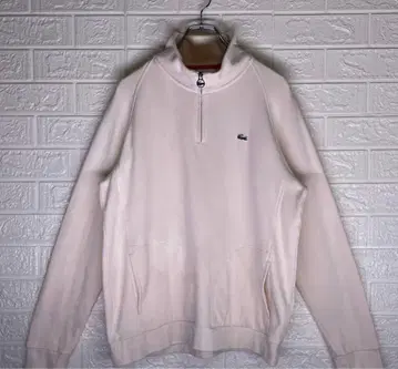 라코스테 하프 지퍼 트레이닝복 아이보리 L