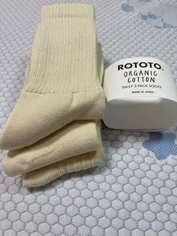 ROTOTO 오가닉 코튼 삭스 3족 세트