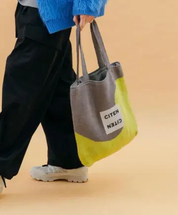 CITEN 웨이비 니트 토트