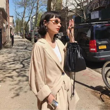 CLANE SHADOW CHECK TAILORED JACKET