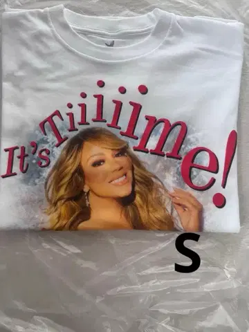 마라이아 칼리 T 셔츠 2025 화이트 S 사이즈