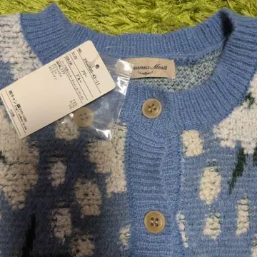 사만사 모스모스 꽃무늬 가디건