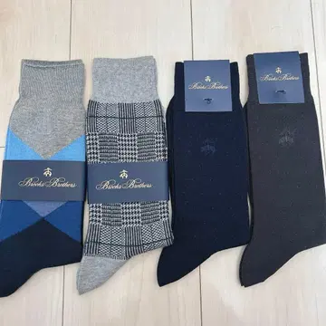 BROOKS BROTHERS 남성용 삭스 4족 세트 25-27cm