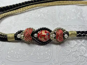 a-988 순수 실크 허리띠 후리소데 성인식 오다마키 전사옥 벚꽃