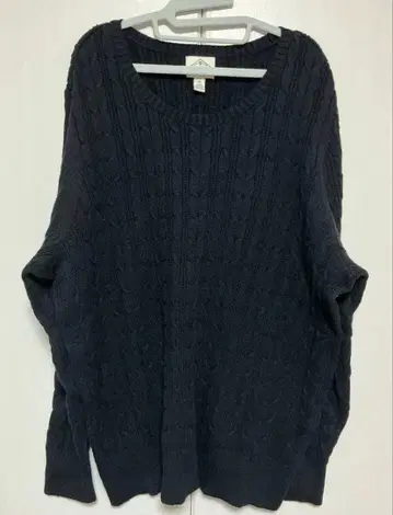 [ ST. JOHN'S BAY ] 아메카지 케이블 니트 긴팔 3X