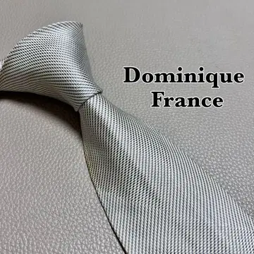 도미닉 프랑스 넥타이 스트라이프 도트 체크 라이트 그레이