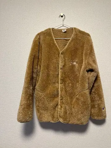 브라운 보아 자켓 플리스