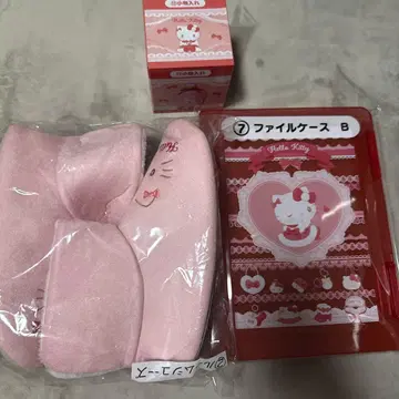 헬로키티 복권 룸슈즈 파일 케이스 세트