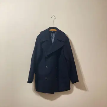 유니클로 질 샌더 +J 피 코트 울 코트 네이비