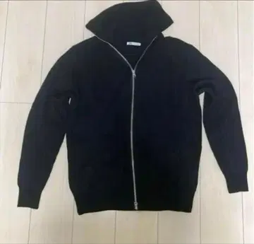 ZARA 드라이버즈 니트 더블 지퍼 블랙