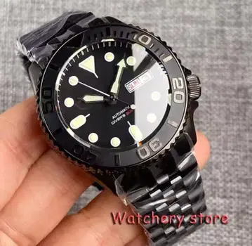 자동 태엽식 다이버 워치 200m 방수