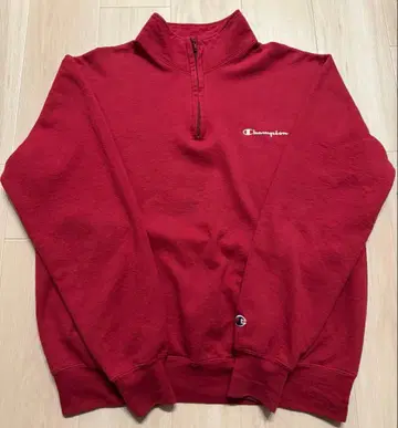Champion 하프 지퍼 맨투맨