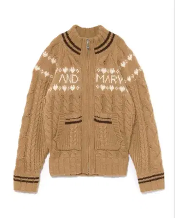 andmary 앤드마리 Mary knit cowichan camel