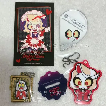 찰리 해즈빈 호텔 애니카페 금박 카드 아크릴 스탠드 아크릴 키링