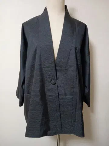 순수 실크 남성 오시마 명주 기모노 리메이크 자켓