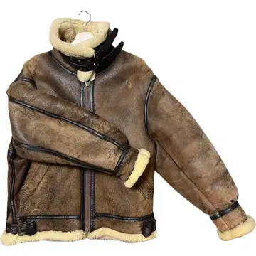 USA AVIREX B-3 플라이트 자켓 가죽 자켓 무스탕