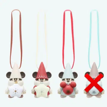 [ 미개봉 새상품 ] 디즈니 크리스마스 리루린린 캡슐 토이 3종 세트