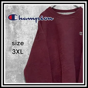 [ 챔피온 ] 오버 사이즈 맨투맨 원포인트 로고 자수 3XL