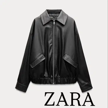 ZARA 오버 사이즈 인조 가죽 자켓