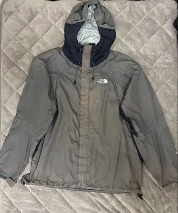 90s THE NORTH FACE 쉘 자켓 L 그레이 격자 무늬