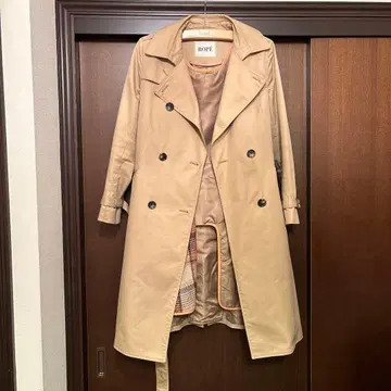 ROPE 베이지 트렌치코트 울 라이너 포함 38호