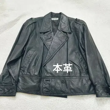 빈티지 가죽 P코트 본가죽 90s 소가죽