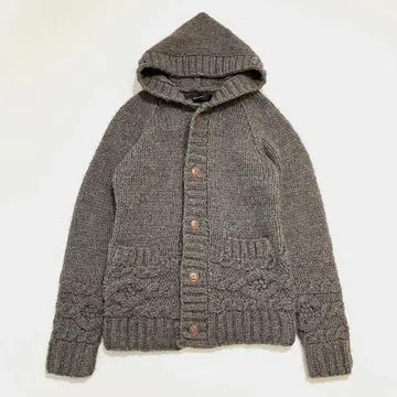 아메리칸 라그 시 카우친풍 후드 케이블 니트 가디건 긴팔