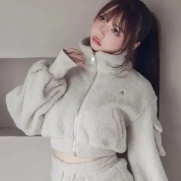 andmary Miffy boa jacket