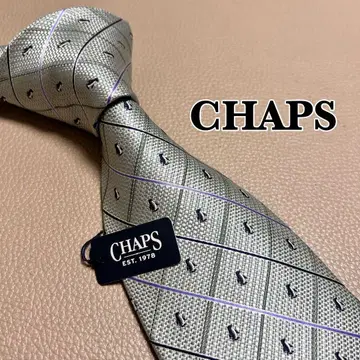 챕스 넥타이 스트라이프 도트 체크 라이트 그린 연한 녹색