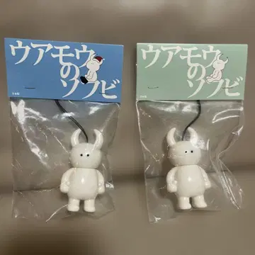 끈 달린 우아모우 2개 오너먼트