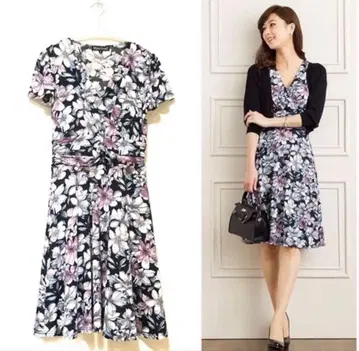 미미 그랜트 꽃무늬 A라인 원피스