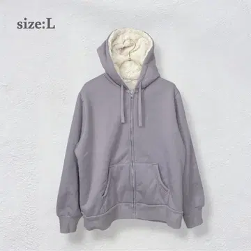 보아 맨투맨 후드티 후드 부착 가을/겨울 따뜻 캐주얼 퍼플