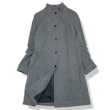 새상품급 ICB 아이씨비 스탠드 카라 울 코트 그레이 L 상당