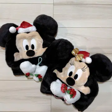 디즈니 팬캡 크리스마스 미키 미니 2개 세트 새상품