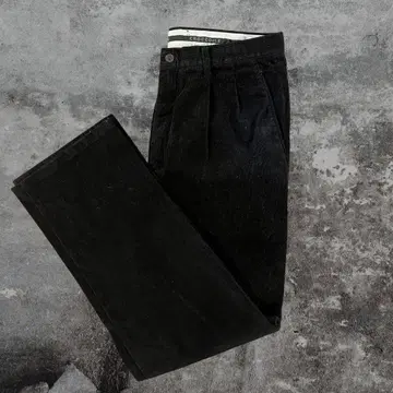 구제 의류 팬츠 롱 바지 블랙 남성용 여성용 블랙 코듀로이 가을 겨울