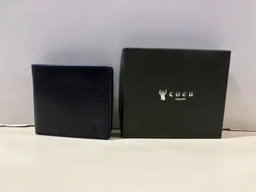 coen 이단 접이식 지갑 네이비 미사용