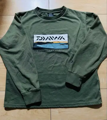 다이와 롱 T셔츠 트레이닝복 낚시 의류 올리브